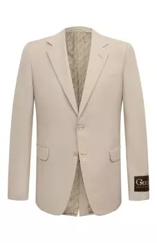 Пиджак из хлопка и шерсти Gucci