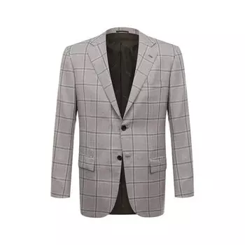 Пиджак из кашемира и льна Kiton