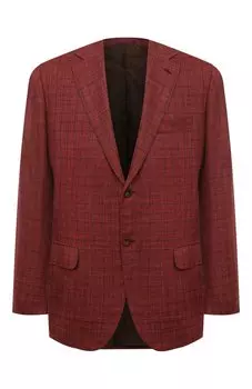 Пиджак из кашемира и льна Kiton