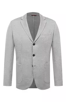 Пиджак из шелка и хлопка Brunello Cucinelli