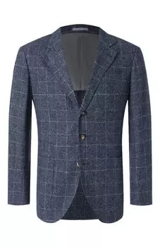 Пиджак из шелка и шерсти Brunello Cucinelli