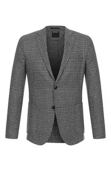 Пиджак из шелка и шерсти Zegna