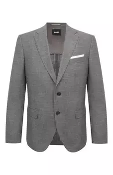 Пиджак из шерсти и хлопка BOSS