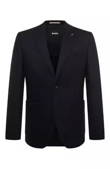 Пиджак из шерсти и хлопка BOSS