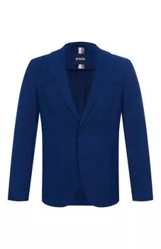Пиджак из шерсти и хлопка BOSS