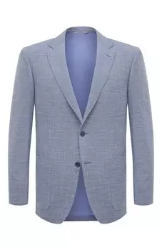 Пиджак из шерсти и хлопка Canali