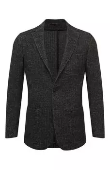 Пиджак из шерсти и хлопка Canali