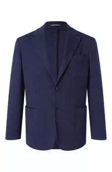 Пиджак из шерсти и хлопка Canali