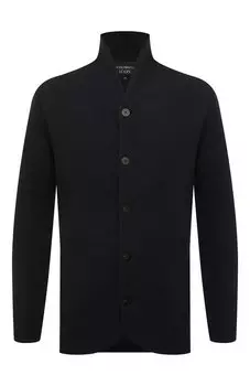 Кардиган из шерсти и хлопка Emporio Armani