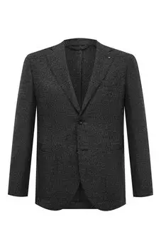 Пиджак из шерсти и хлопка Giampaolo