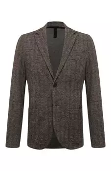 Пиджак из шерсти и хлопка Harris Wharf London