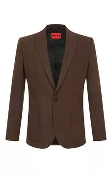 Пиджак из шерсти и хлопка HUGO