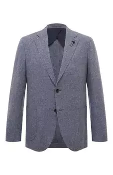 Пиджак из шерсти и хлопка Lardini