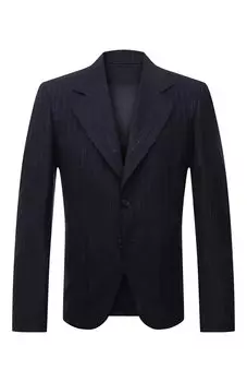 Пиджак из шерсти и хлопка Versace