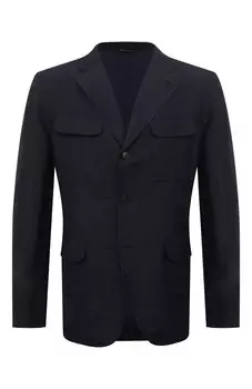 Пиджак из шерсти и льна Brioni