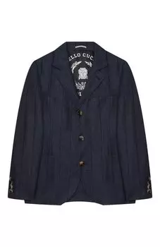 Пиджак из шерсти и льна Brunello Cucinelli