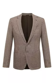 Пиджак из шерсти и льна Sartorio