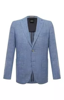 Пиджак из шерсти и шелка BOSS