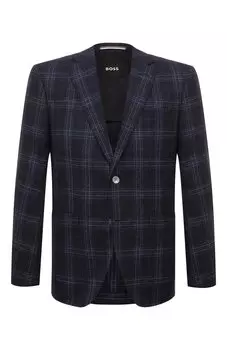Пиджак из шерсти и шелка BOSS