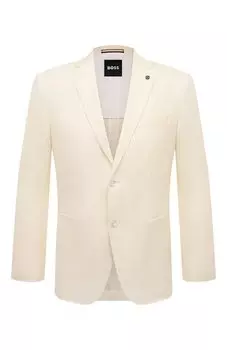 Пиджак из шерсти и шелка BOSS