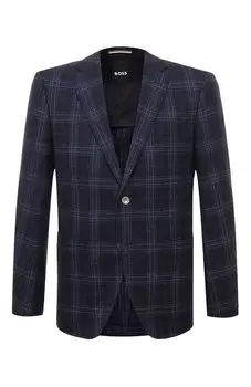 Пиджак из шерсти и шелка BOSS