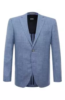 Пиджак из шерсти и шелка BOSS