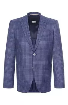 Пиджак из шерсти и шелка BOSS