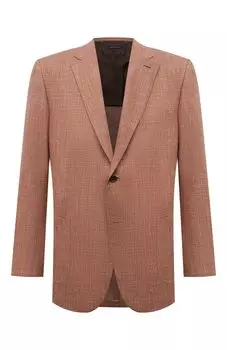 Пиджак из шерсти и шелка Brioni