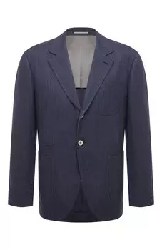 Пиджак из шерсти и шелка Brunello Cucinelli