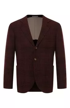 Пиджак из шерсти и шелка Brunello Cucinelli