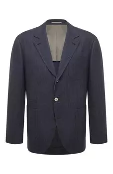 Пиджак из шерсти и шелка Brunello Cucinelli