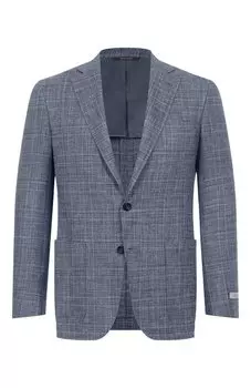 Пиджак из шерсти и шелка Canali
