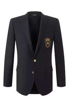 Пиджак из шерсти и шелка Dolce & Gabbana