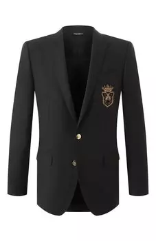 Пиджак из шерсти и шелка Dolce & Gabbana