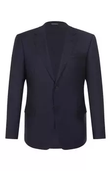 Пиджак из шерсти и шелка Emporio Armani