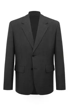 Пиджак из шерсти и шелка Prada