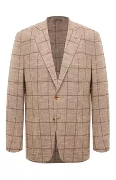 Пиджак из шерсти и шелка Sartorio