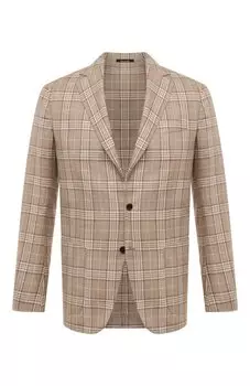 Пиджак из шерсти и шелка Sartorio