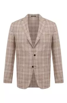 Пиджак из шерсти и шелка Sartorio