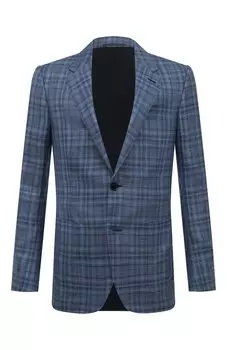 Пиджак из шерсти и шелка Zegna