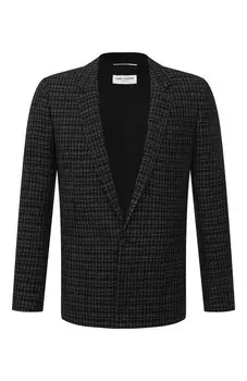 Пиджак из шерсти и вискозы Saint Laurent