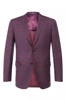 Пиджак из смеси шерсти и шелка Zilli