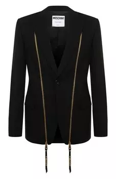 Пиджак из вискозы и шерсти Moschino