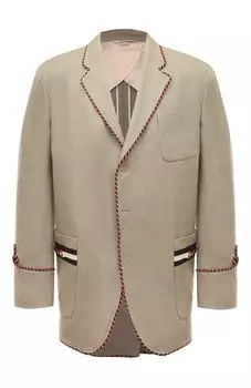 Пиджак изо льна и хлопка Gucci