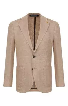 Пиджак изо льна и хлопка Sartoria Latorre