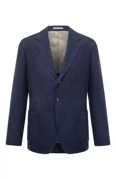 Пиджак изо льна и шерсти Brunello Cucinelli