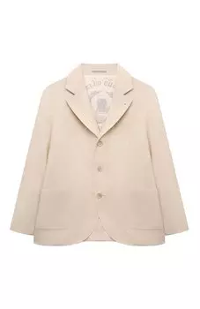 Пиджак изо льна и шерсти Brunello Cucinelli