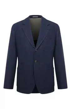 Пиджак изо льна и шерсти Brunello Cucinelli