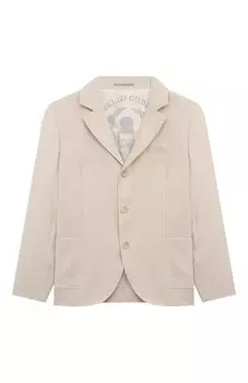Пиджак изо льна и шерсти Brunello Cucinelli