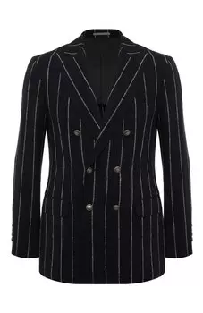 Пиджак изо льна и шерсти Brunello Cucinelli